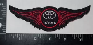 TOYOTA Wings Red Black Patch Embroidered