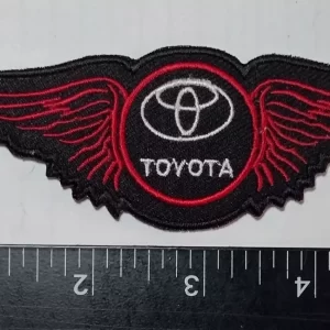 TOYOTA Wings Red Black Patch Embroidered
