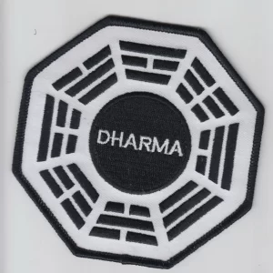 LOST DHARMA 4" Logo Sew Ironed On Embroidery Applique Patch