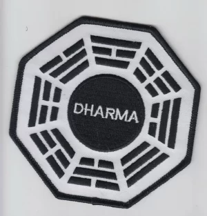 LOST DHARMA 4" Logo Sew Ironed On Embroidery Applique Patch
