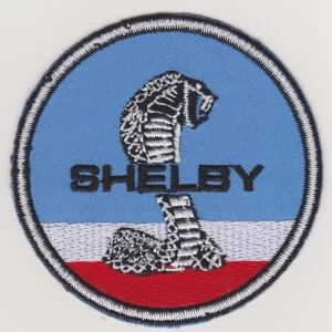 SHELBY Gt Cobra Mustang Ford Car 3" Circle Logo Sew Iron On Embroidery Patch