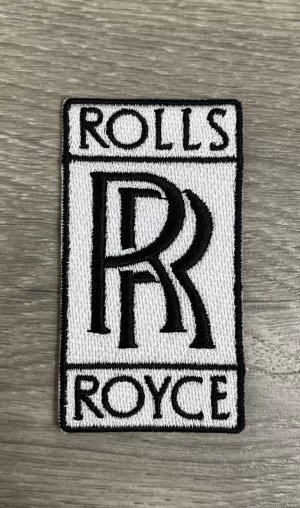 ROLLS ROYCE Logo Sew Ironed On Embroidery Patch