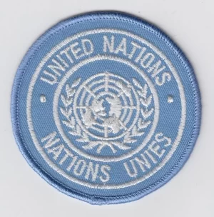 Vintage United Nations Unies Sew Ironed On Embroidery Patch