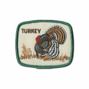 Turkey Hunting Patch 3.25" x 2.75" Logo Sew Ironed On Badge Embroidery Patch