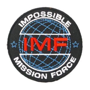 IMF Impossible Mission Force 3" Logo Sew Ironed On Embroidery Applique Patch