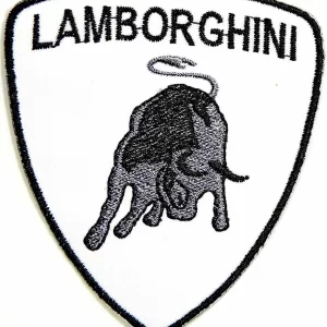 LAMBORGHINI Sign 3" x 3.5" Embroidered Sew Ironed Badge Patch