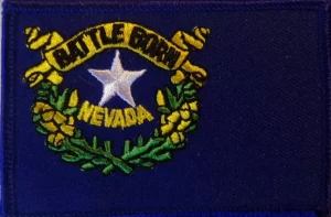 NEW NEVADA STATE FLAG Patch Embroidered Sew Iron Badge
