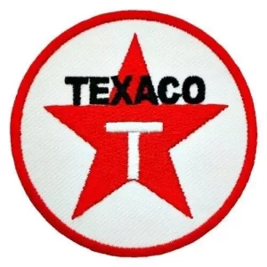 Chevron Texas TEXACO 3.5" Embroidered Sew Badge Patch